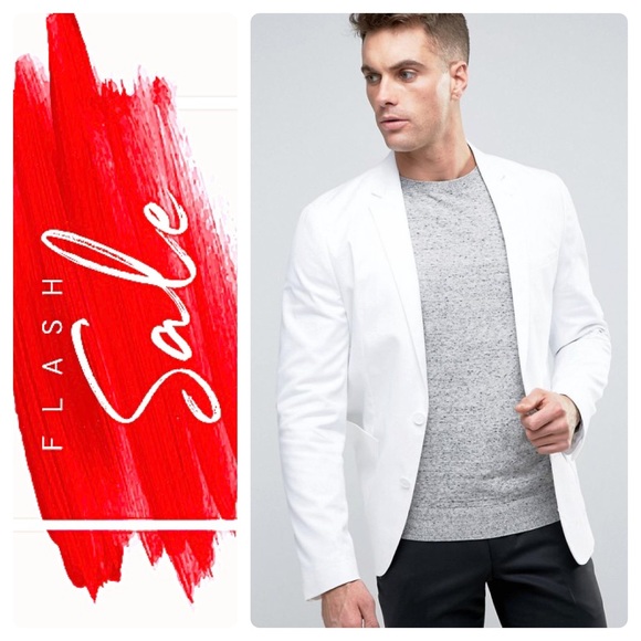 Structure Other - New White Men’s Cotton Lined Blazer by Structure